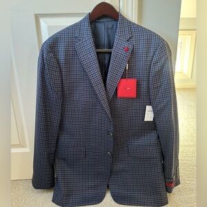 Guabello Navy Checkered Blazer